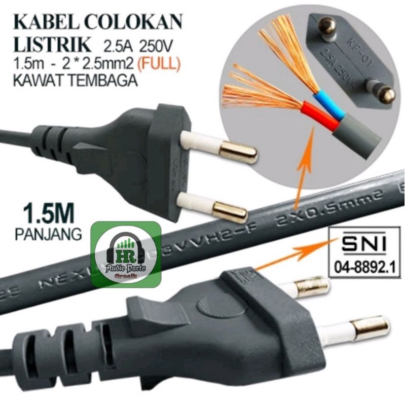 Kabel Power AC Model Buntung for Kipas / Lampu dll Kabel buntung