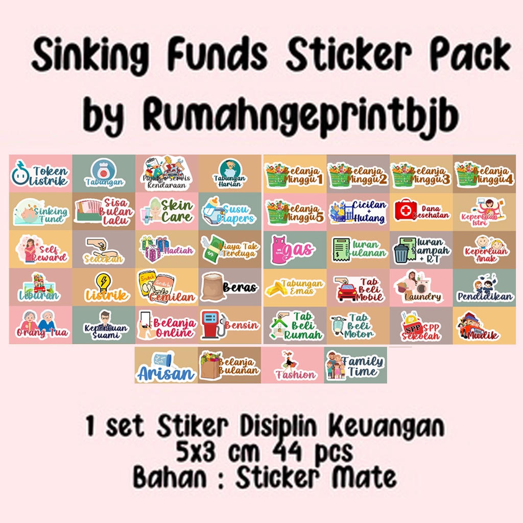 

1 SET STIKER DISIPLIN KEUANGAN