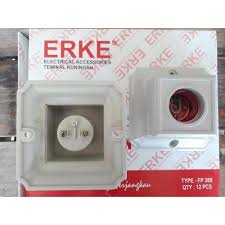 Fiting Plafon / Rumah Lampu Segi Erke