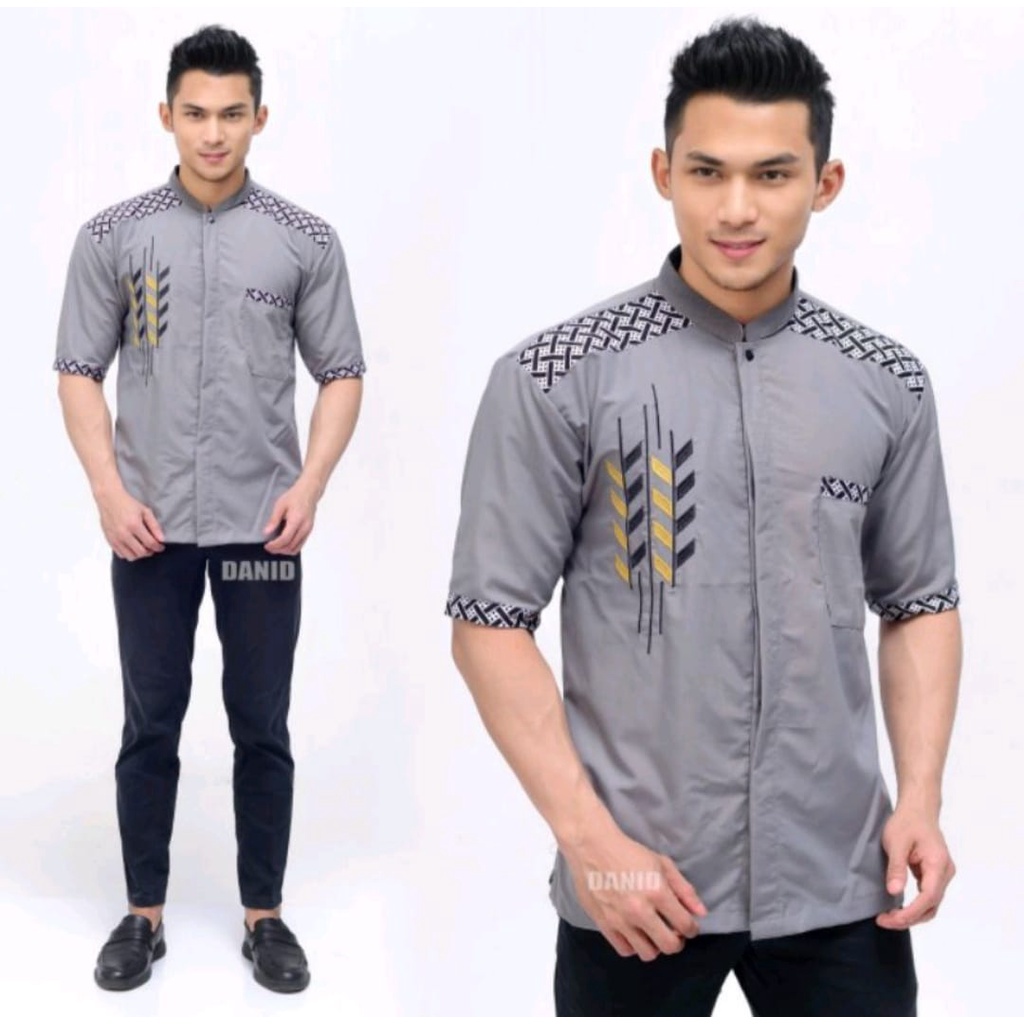 Baju Koko Kurta Lengan Pendek Matterial Cotton Adem Serap Keringat