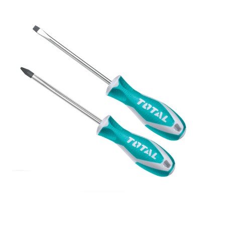 [READY] Total Screwdriver Set/Obeng Set Plus Minus/Set 2Pcs Total Tht250201 / Perlengkapan Rumah Tan