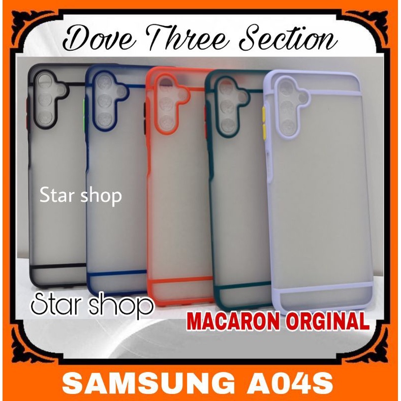 Case Samsung A04s Original Macaron Protec Camera Soft Case Casing Samsung A04 s