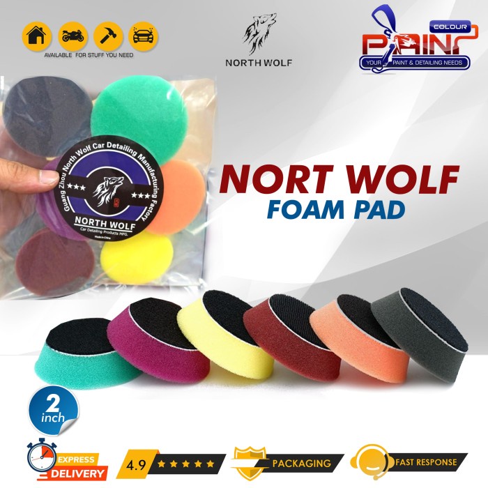 NORTHWOLF Foam Pad 2 inch Busa Foam Pad Mesin Poles Mobil North Wolf