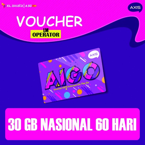 [PALING MURAH] AIGO 30GB/VOUCHER AIGO/VOUCHER AXIS 30GB/VOUCHER AXIS AIGO/DATA AXIS/VOUCHER AXIS 30G