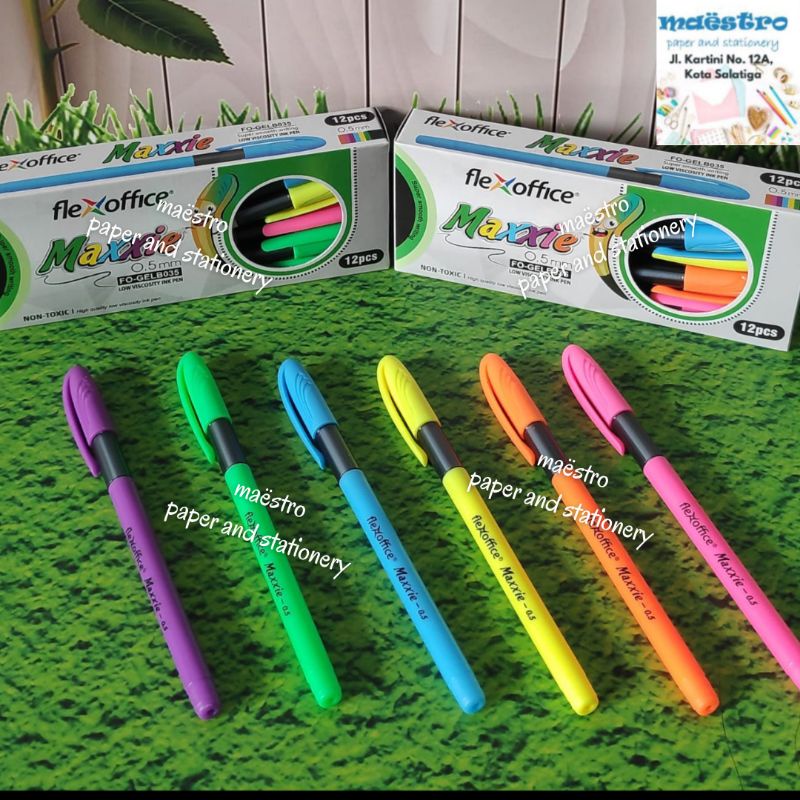

FlexOffice Maxxie Smooth Ink Pen 0.5 / Bolpen Maxxie FlexOffice Murah Berkualitas
