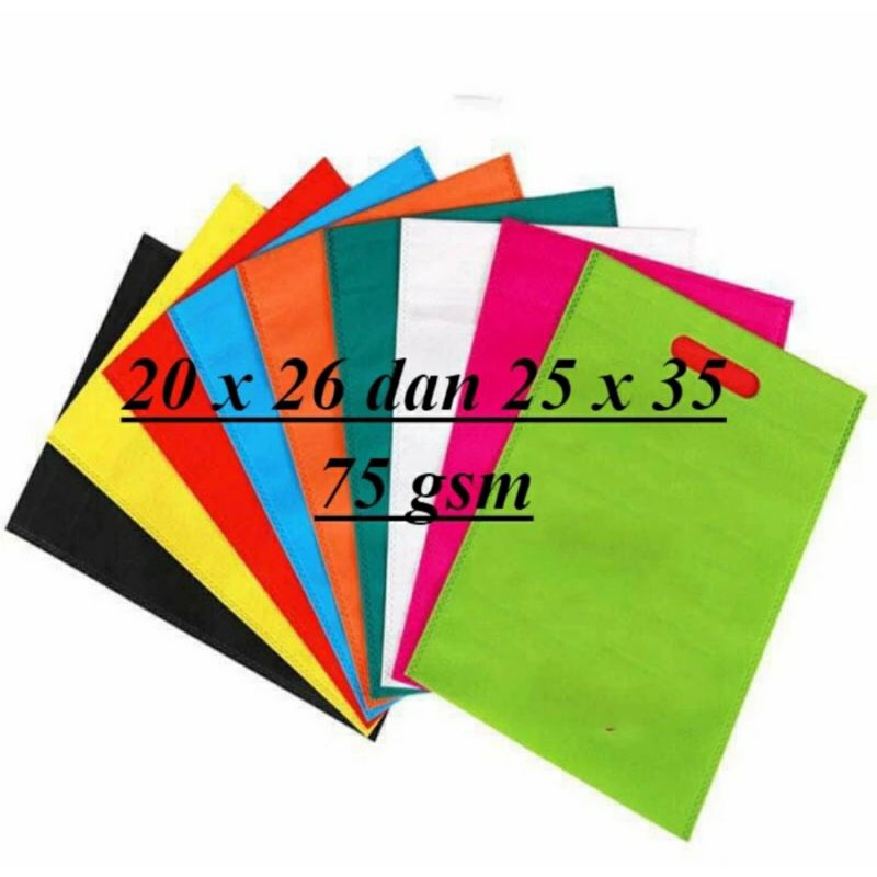 

Tas Spunbound Uk. 25 x 35 Handle Oval Tebal | Goodie Bag