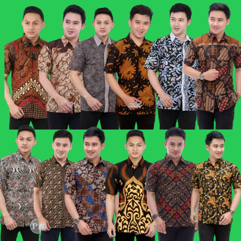 kemeja hem batik