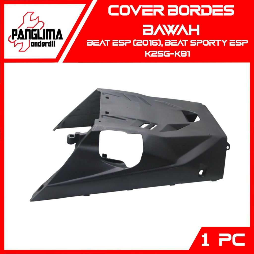 Cover Bordes Bawah Beat FI Esp-Street K81 2016-Sporty eSP K81-K25G 2016-2020 Pelindung-Tutup Body-Bodi Dek Footrest Under-Kolong-Lumpur