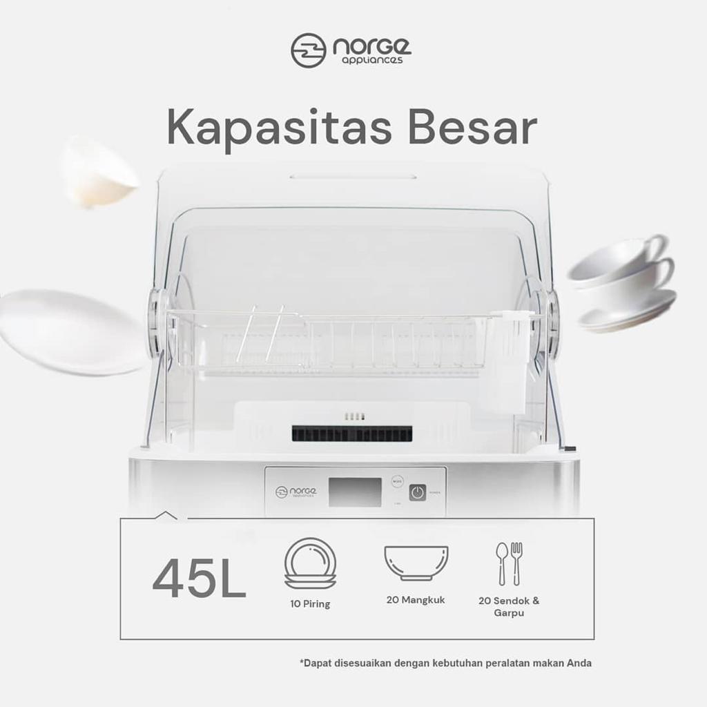 Norge 4 in 1 UV Dish Dryer Table Top / Sterilizer Alat Pengering &amp; Botol Susu