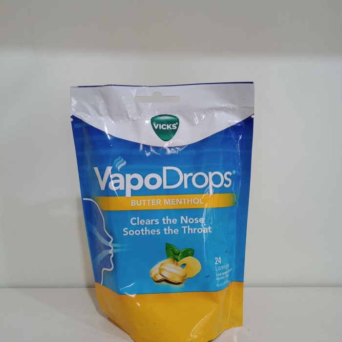 Jual Vicks Vapodrops Butter Menthol 24 Lozenges Aussie Shopee Indonesia