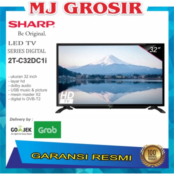 PROMO LED TV SHARP 32 2T-C 32 DC 1I 32DC 32 INCH USB HDMI DIGITAL TV Limited