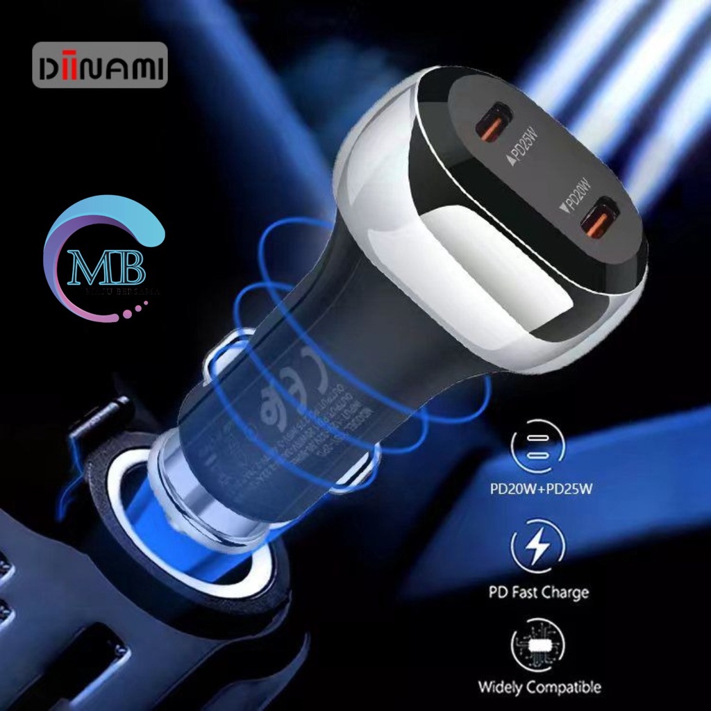 DIINAMI C18 Original Car Charger Mobil 45W super Fast Charging  Type C Saver Casan XiaoMi Samsung Vivo oppo MB4060