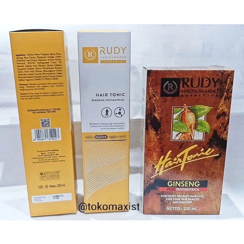 RUDY HADISUWARNO Hair Tonic Ginseng // Hair Loss Defense 220ml/110ml KEMASAN BARU