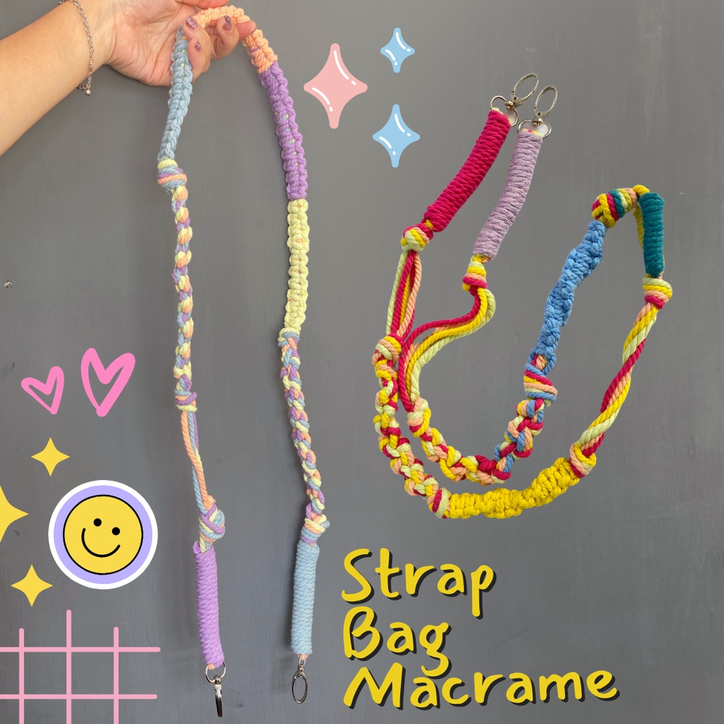 JOY.CO Strap Bag Macrame / Tali Tas Handmade / Tali Tas Strap Macrame / Strap Bag / Tali Tas Macrame