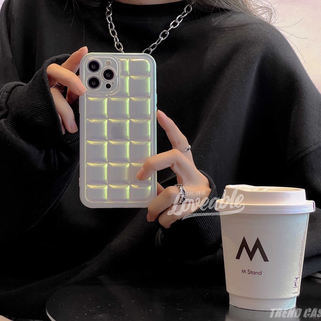 Monochrome cube case iphone for x xs max xr 11 12 13 pro max