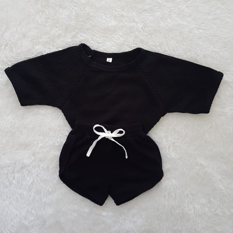 baju bayi kelly shorts set