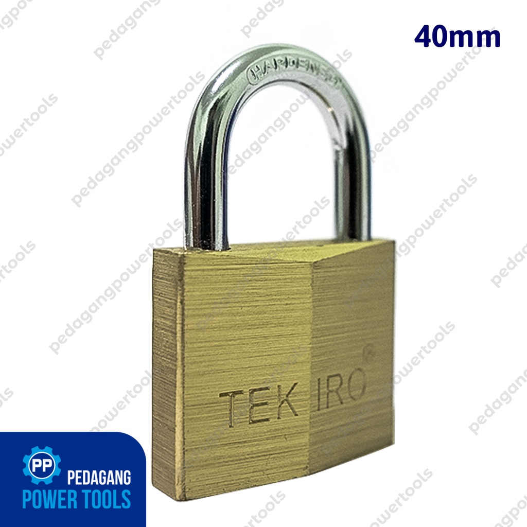 TEKIRO GEMBOK KUNINGAN 40 MM PAGAR RUMAH LEHER PENDEK BRASS PADLOCK