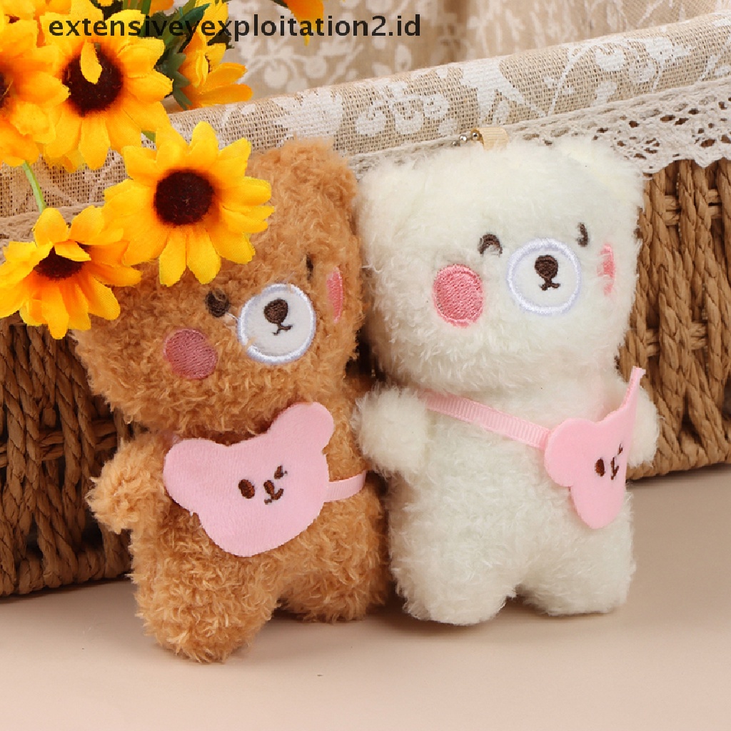 Gantungan Kunci Bentuk Teddy Bear Mini 12CM Untuk Tas Ransel