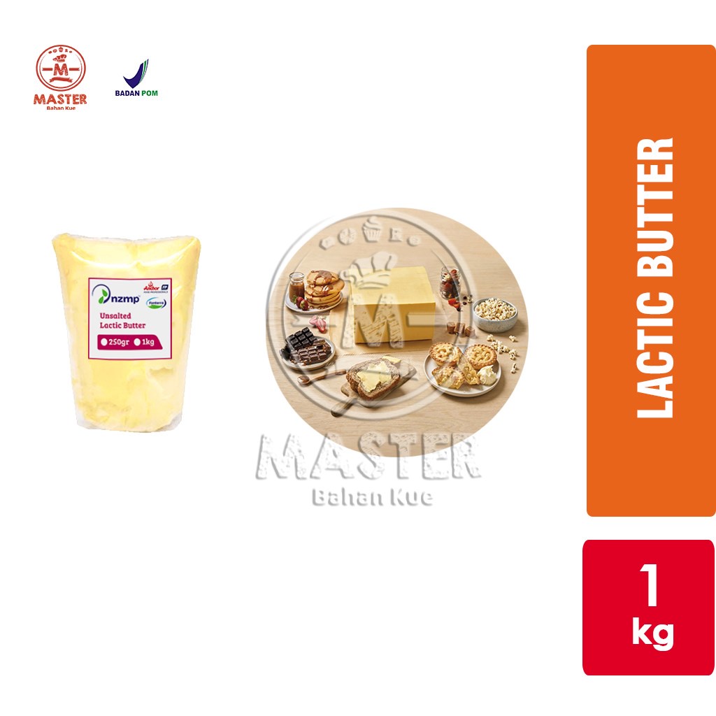 Anchor LACTIC Unsalted Butter / Mentega Krim Fermentasi FONTERRA [1 kg]