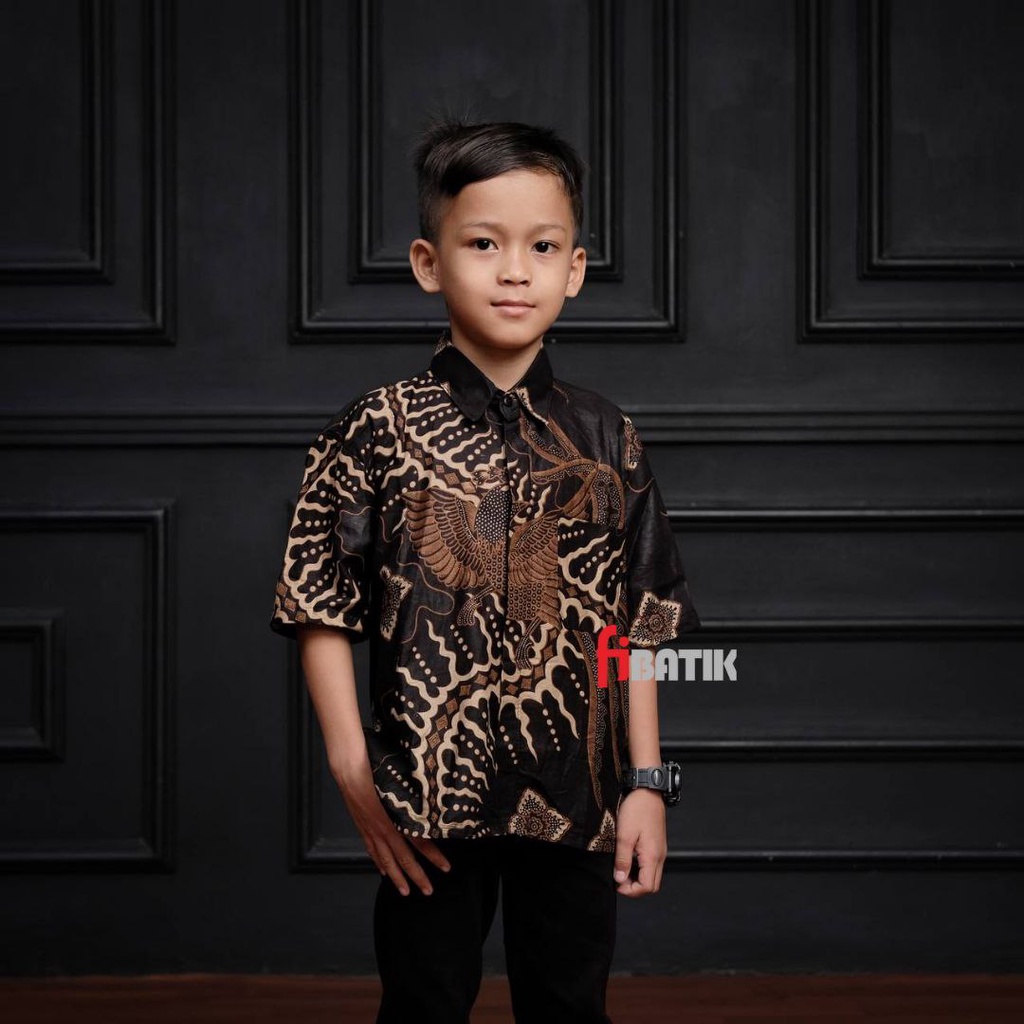 Kemeja Batik Pria Motif Klabang Warna Hitam Lengan Panjang Dan Pendek // Batik Motif Keren Terbaru