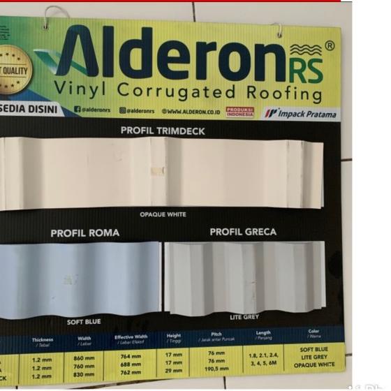 ATAP ALDERON RS - SINGLE LAYER - TRIMDECK