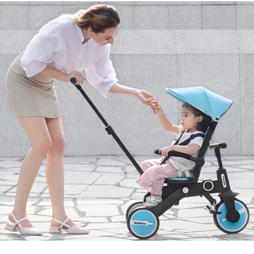 Stroller Bayi Lipat Multifungsi 7 In 1 Sepeda Anak Folding Stroler Lipat 3 Roda