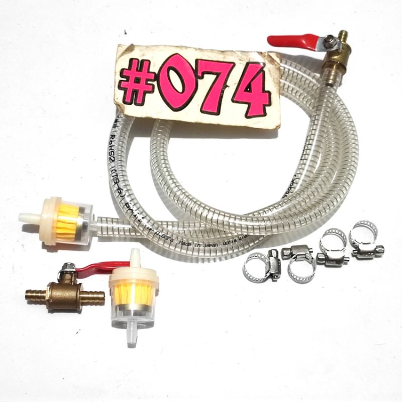 SELANG BENSIN TRANSPARAN SELANG TOYOSPRING SELANG BENSIN KAWAT FILTER BENSIN MAGNET KRAN BENSIN KUNI