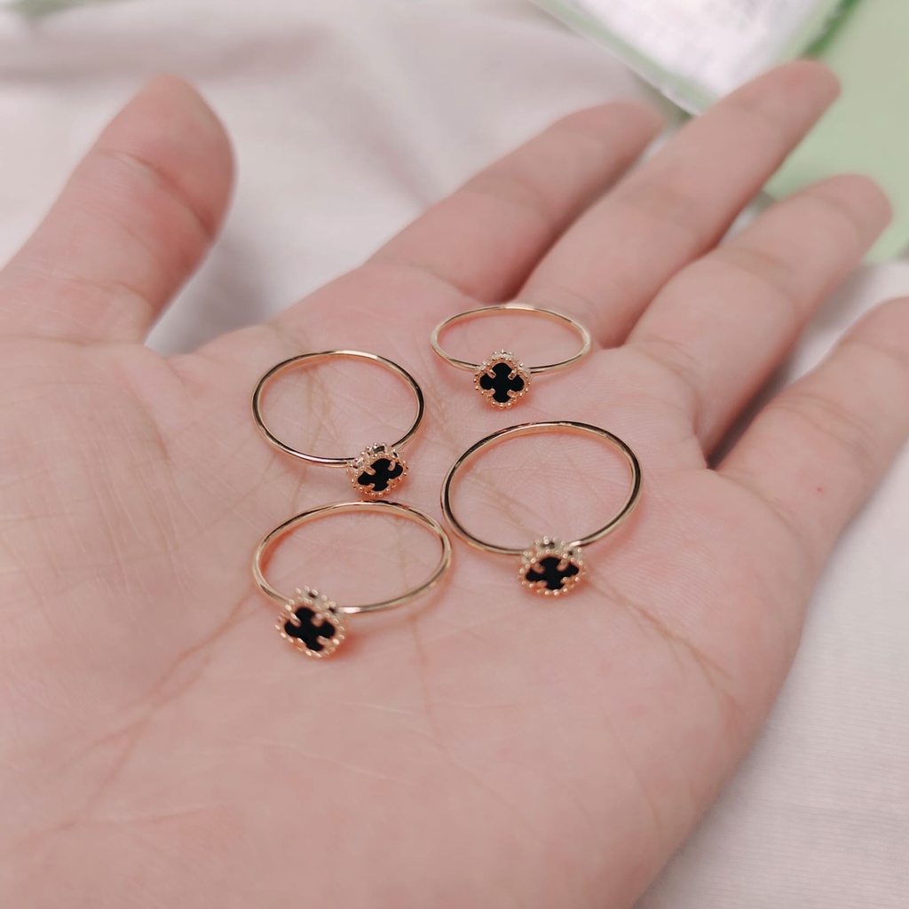 Jual Cincin Van Klip Unik Kekinian Emas Asli 3758k Shopee Indonesia 3130