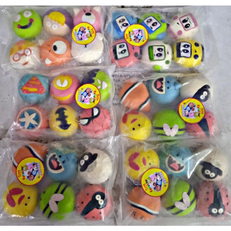 

Bakpao Karakter Coklat isi 6