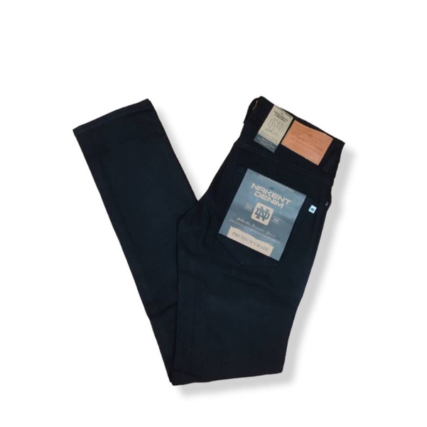 NAKENT Celana Jeans Black Slimfit Premium