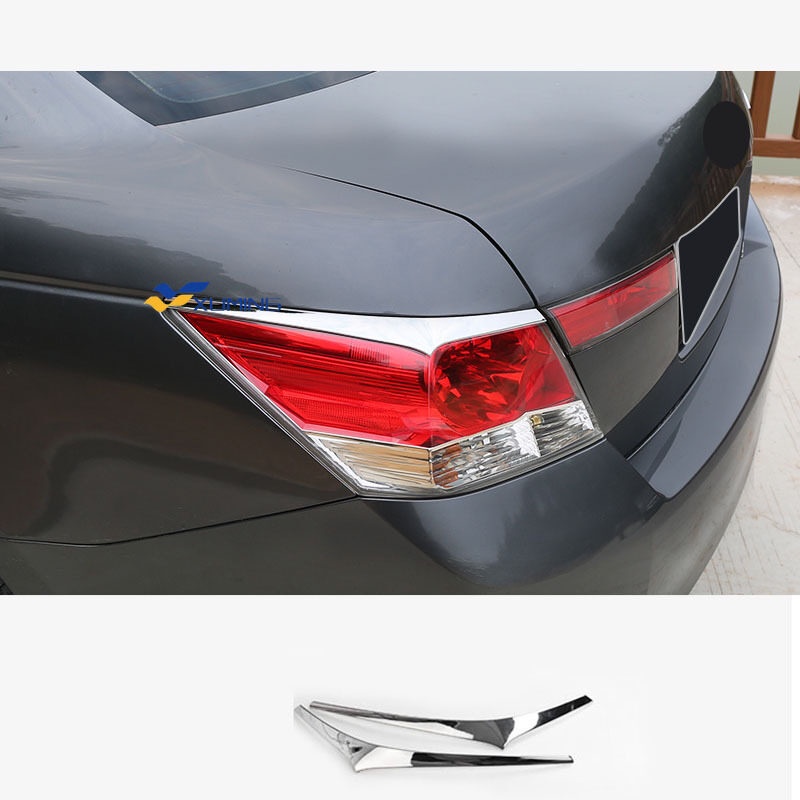 Xuming 2pcs Strip Trim Lampu Kabut Belakang Bahan ABS Krom Untuk Honda Accord 8th 2008 2009 2010 2011 2012