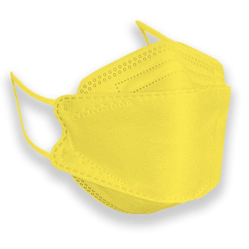 KF94 MASKER FACEMASK MOUSON / CAREION / ONCARE 4PLY ISI 10 PCS WARNA HITAM - PUTIH-KUNING KOREA / KF94