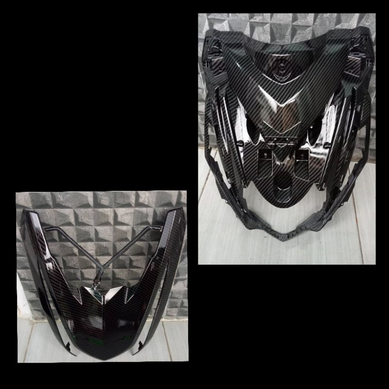 Cover body depan 1 set Mio m3 carbon karbon