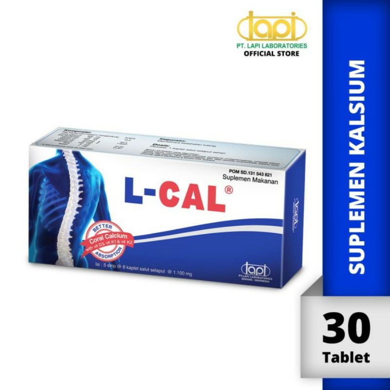 L-CAL kalisum Japan dengan Vitamin D3 K2 Zinc (BOX)