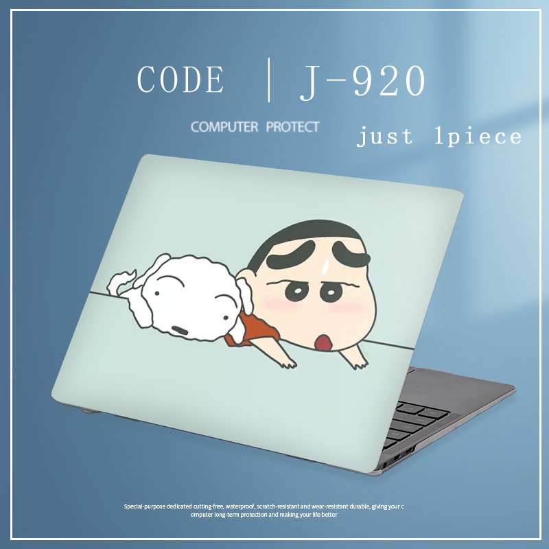 1pc Universal Bebas Potong COD Custom Stiker Kulit Laptop Untuk lenovo YOGA 14s YOGA C740 S740 14 &quot;15.6&quot; Notebook Komputer Decal Game Crayon Shin Chan Designs Covers