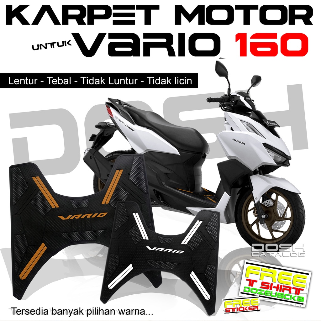 Karpet Motor Vario160 cc Bahan Full Karet Tebal Tidak Licin Dan Tidak Luntur