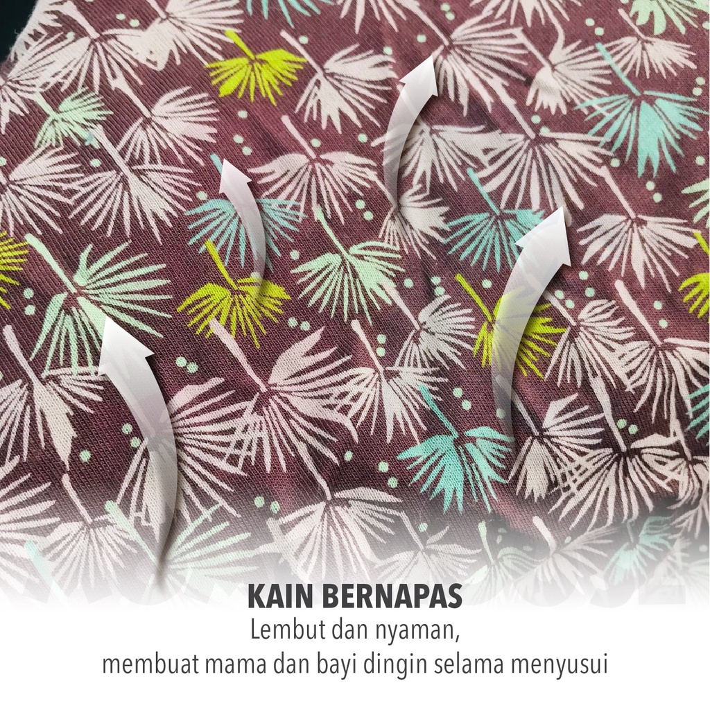 MOMO HOUSE Kain Penutup Menyusui Bayi Apron Menyusui Nursing Cover Apron Menyusui