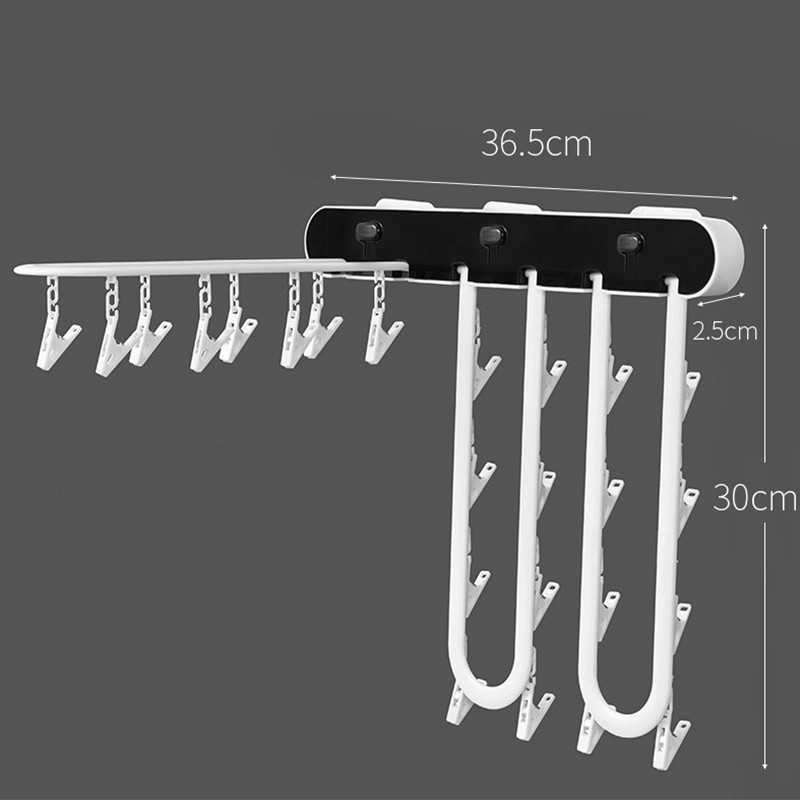 Gantungan Pengering Kaos Kaki Multifungsi Model Lipat Untuk Toilet / Balkon / Travel