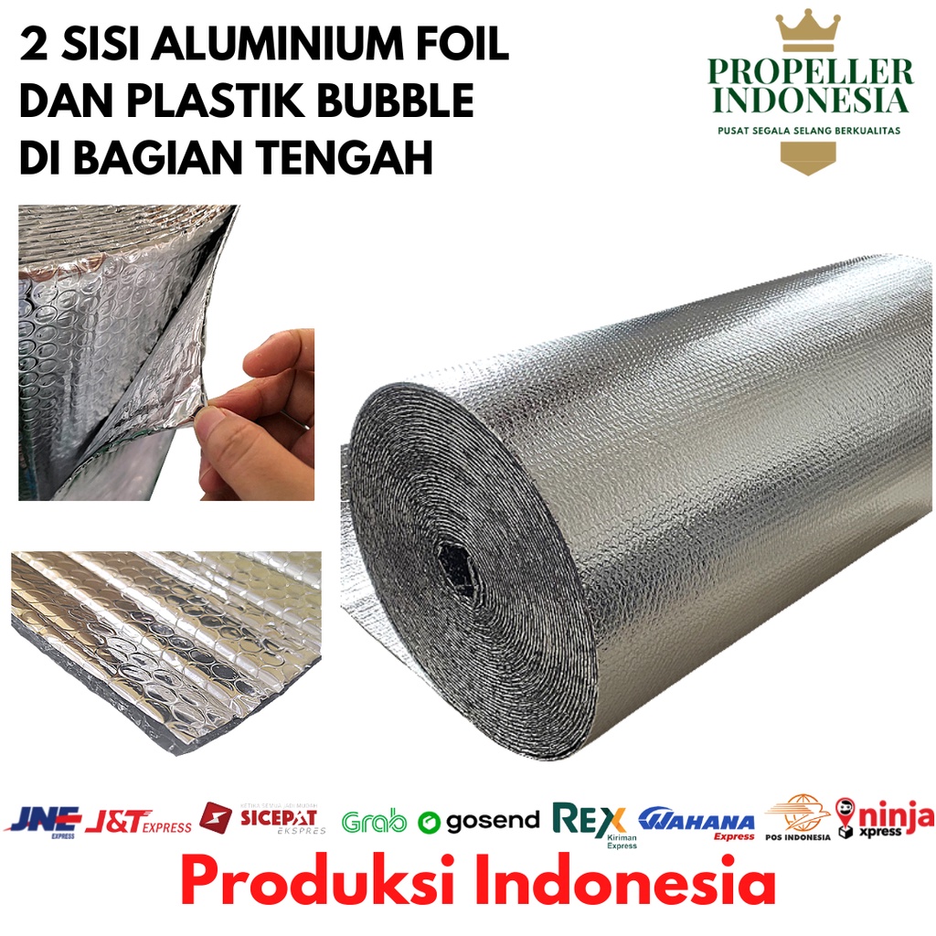 Alumunium Foil Atap Aluminium Foil Bubble Peredam Panas Insulasi Atap Double Side PERMETER