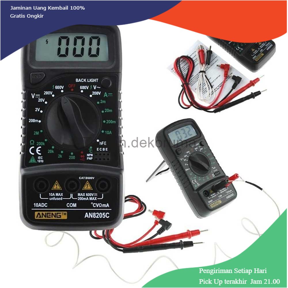 TD- PR2 ANENG Digital Multimeter Voltage Tester - AN8205C