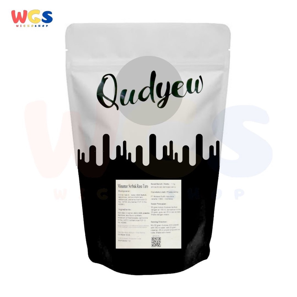 Qudyew Taro Powder Flavor Drink Mix Powder Boba Bubble Tea 1kg