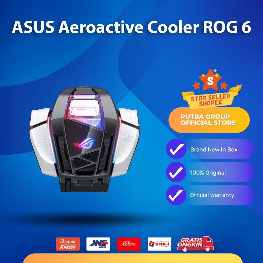 (RESMI) Aeroactive Cooler For Asus ROG Phone 6s 6 Pro Original