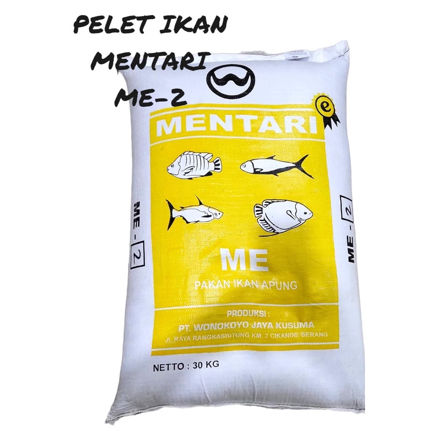 PELET MENTARI | Pakan Ikan Apung Lele,Nila,Gurame, Bandeng 10 kg ME-2