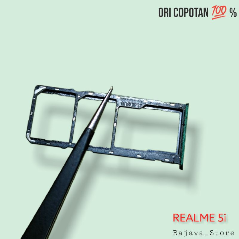 Tempat kartu Simtray Realme C3 | Realme 5i Simlock Slot Sim Tray Trai Wadah Dudukan Holder Tempat ka