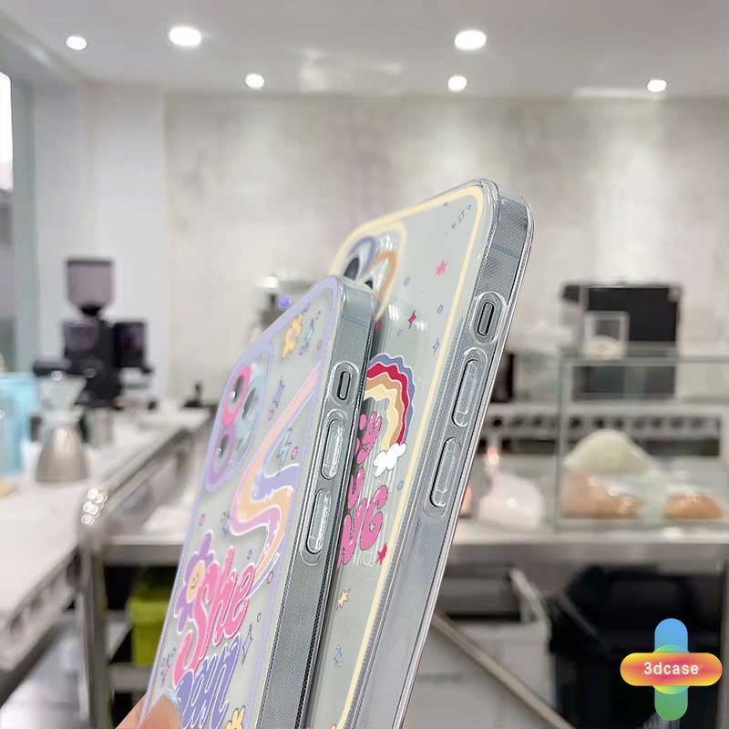 Soft Case TPU Motif Pelangi Untuk Samsung A52 A13 A32 A12 A03 A51 A03S A23 A10S A50 A20S J7 Prime A02S A20 A50S A10 A30S A52S A30 M12 M01S A125 A13 Life F12 M10S M40S A515F A207F M02S A025 F02S