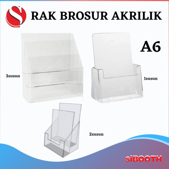 

Rak Akrilik Tempat Brosur Ukuran A6