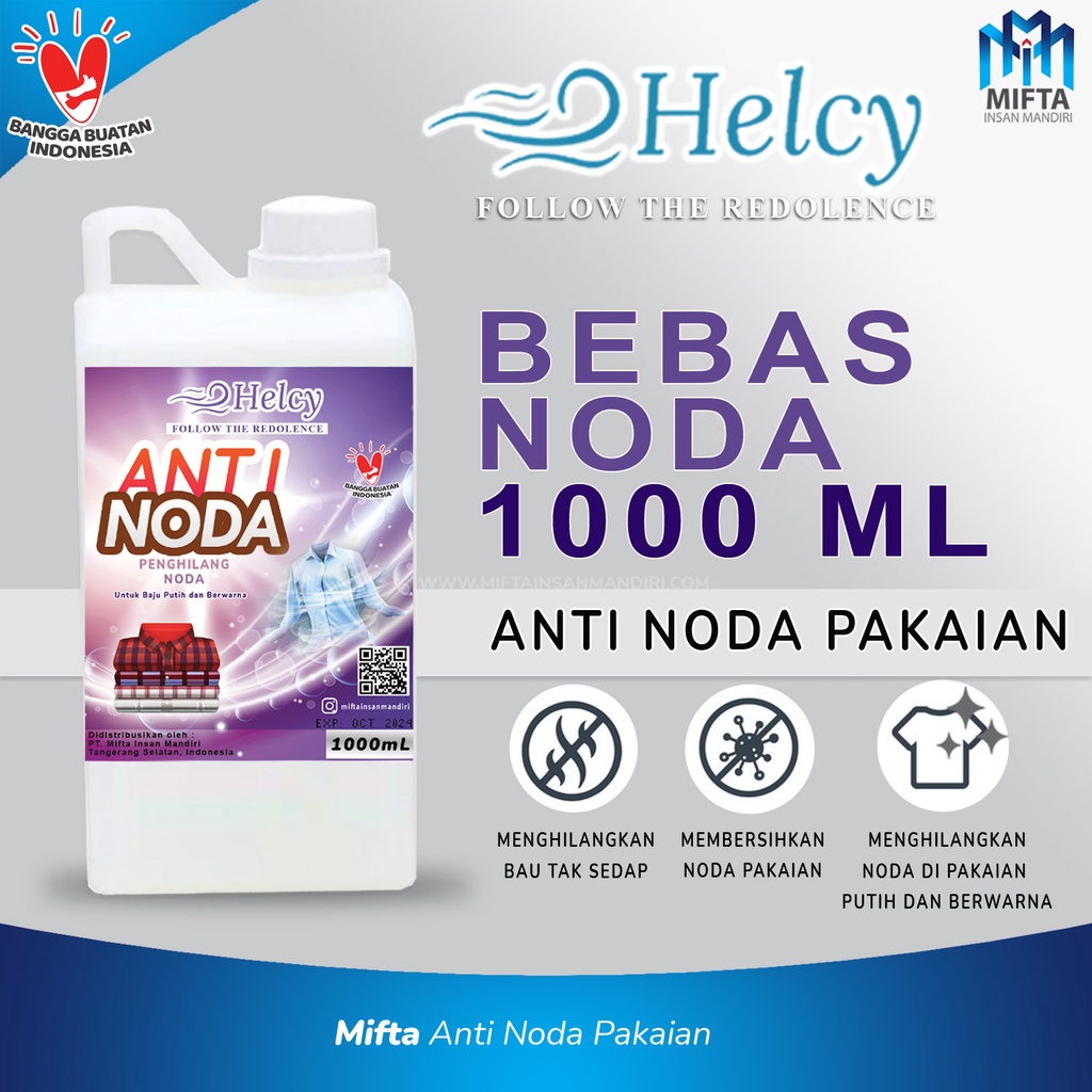 PEMBERSIH ANTI NODA PAKAIAN / HELCY ANTI NODA / PEMBERSIH NODA