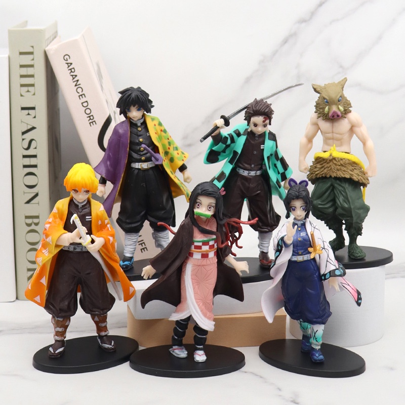 Mainan Action Figure Demon Slayer Anime Kimetsu no Yaiba Tanjirou Nezuko Inosuke