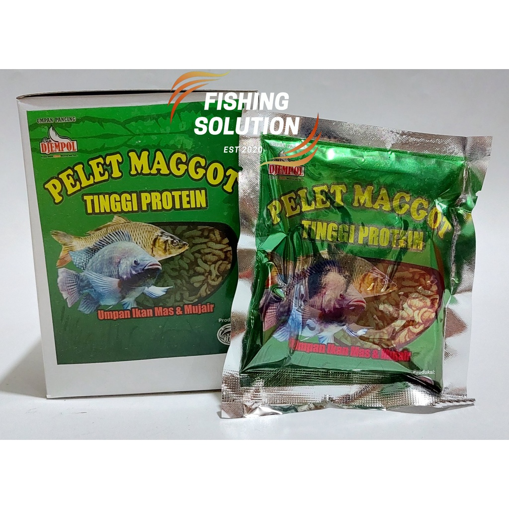Umpan Pancing Pelet Maggot Tinggi Protein Ikan Mas & Mujair Djempol