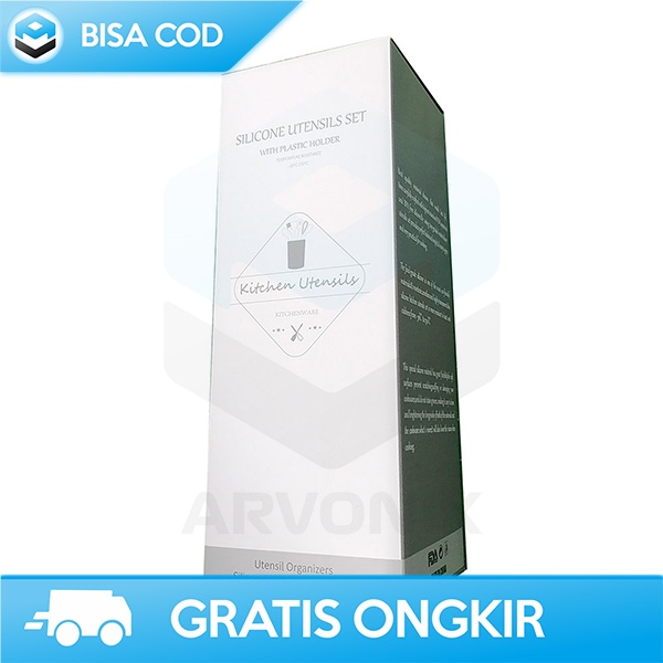 SPATULA 1 SET PERALATAN MASAK LENGKAP GLANYOMI MUDAH DIBERSIHKAN 9PCS